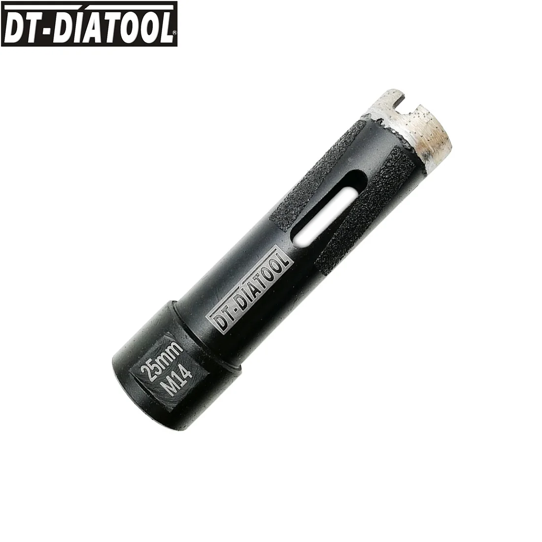 

DT_DIATOOL 1piece Laser Welded M14 Connection Diamond Dry Drill Core Bits Drilling Hole Saw for Granite Marble Dia 25mm/1inch