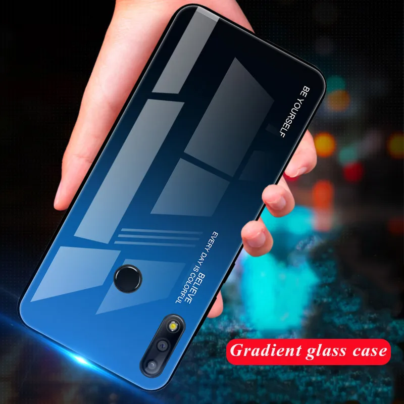 

Hard Colorful Phone Capa For Asus Zenfone Max Pro ZB631KL ZB633KL ZB601KL ZB602K Luxury Gradient Glass Case For Asus Zenfone