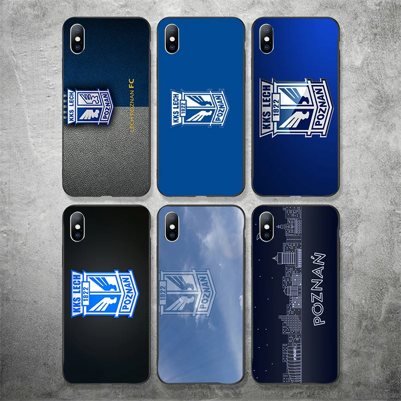 Чехол для телефона FC Lech Poznan чехол iphone DIY черный мягкий ТПУ iPhone 11Pro X XR XS MAX 7 8 7plus 6 6S 5s