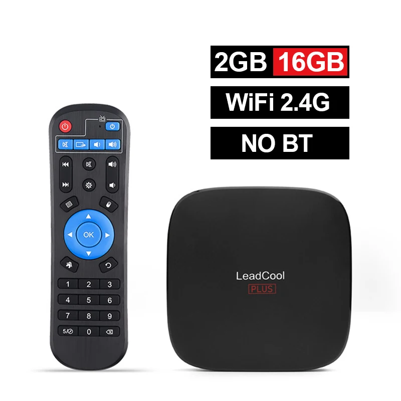 2G 16G TV Box Leadcool Plus Android tv BOX Android 9,0 Smart tv Box 2G 16G RK3318 четырехъядерный 2,4 ГГц/5,8 ГГц WiFi Android 9,0 4G 64G медиаплеер - Цвет: 2G 16G TV Box