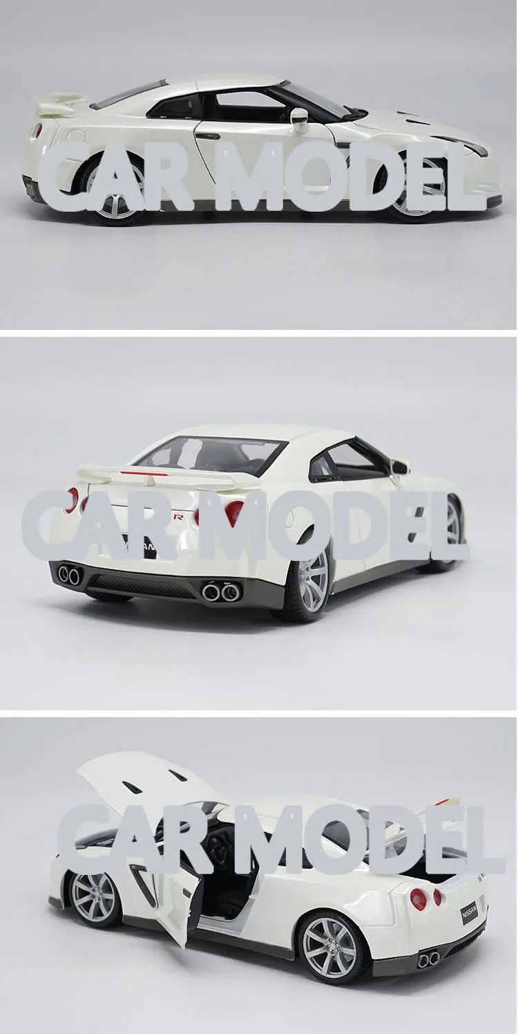 1:18 Масштаб сплава игрушечных транспортных средств GTR R35 спортивный автомобиль модель детских игрушечных автомобилей авторизованный игрушки для детей