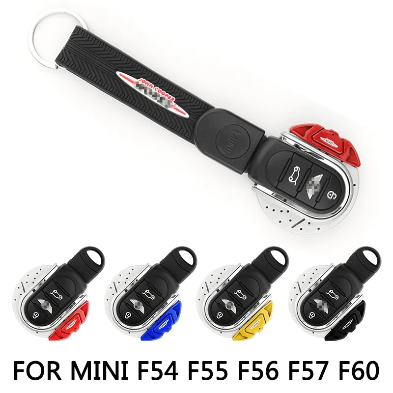 

ABS JCW Style Car Key Cover For mini cooper key cover keycase key chain For mini cooper F55 F56 F57 F54 F60 jcw Plastic Material