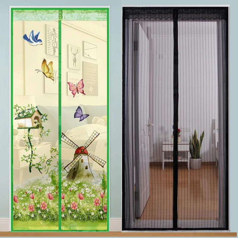 Hands-free Magnetic Mosquito net door screen Automatic Closing Anti Mosquito Insect Fly Bug magnetic screen door curtain