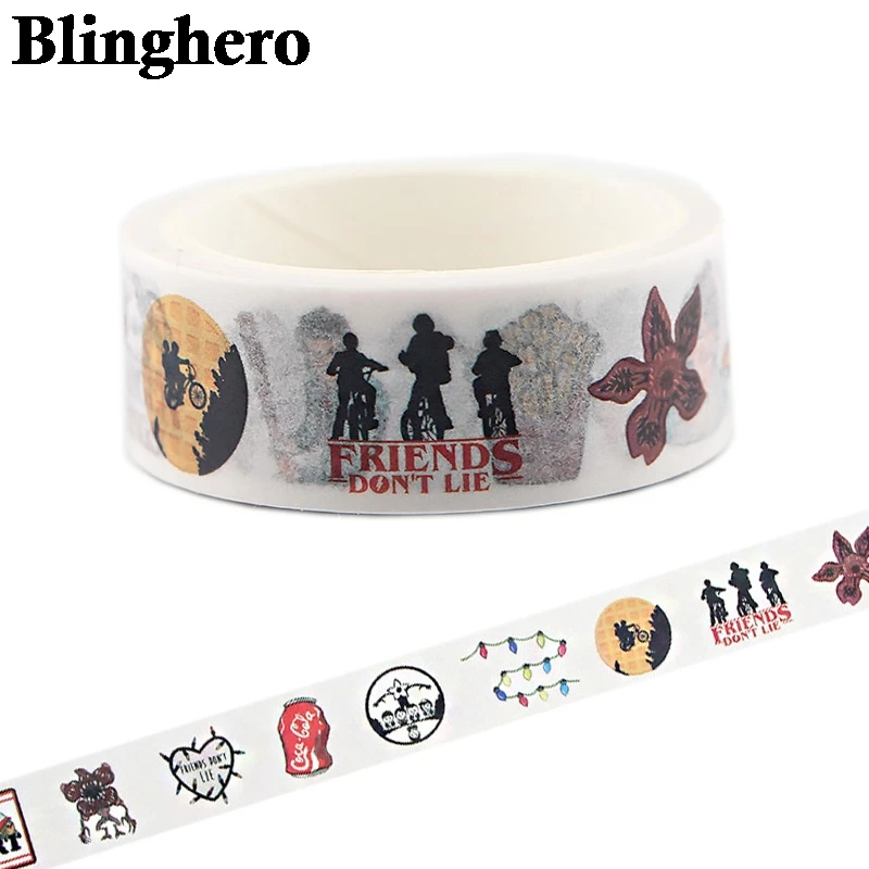 

CA141 TV Stranger Things Cartoon Washi Tapes DIY Painting paper Masking tape Decorative Adhesive Tapes Stickers Scrapbooking