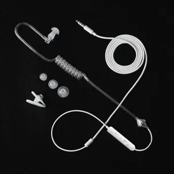 

radiation protection Earphone With Wheat Single In-Ear Vacuum Spiral Tube Air Duct Spring Earphone protection headset