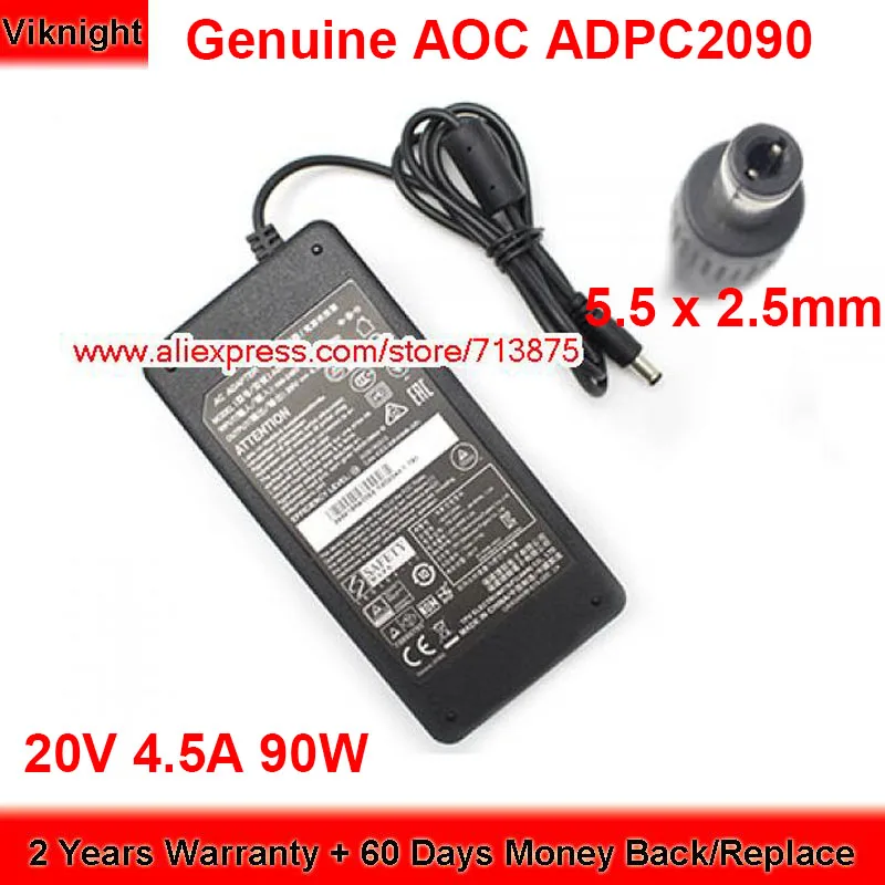 

Genuine ADPC2090 90W Charger 20V 4.5A AC Adapter for Viewsonic XG2703-GS AG322QCX OPTIX MPG27CQ 5.5 x 2.5mm Tip Power Supply