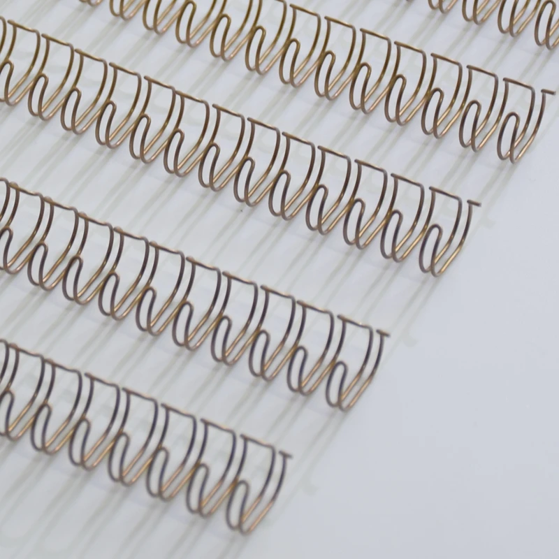 30/50/100PCS/Box ReadStar A4 3:1/2:1 Pitch 6.4-38.1mm OY Double Coil Bronze Double Loop Wire Binding Comb Wire Rings