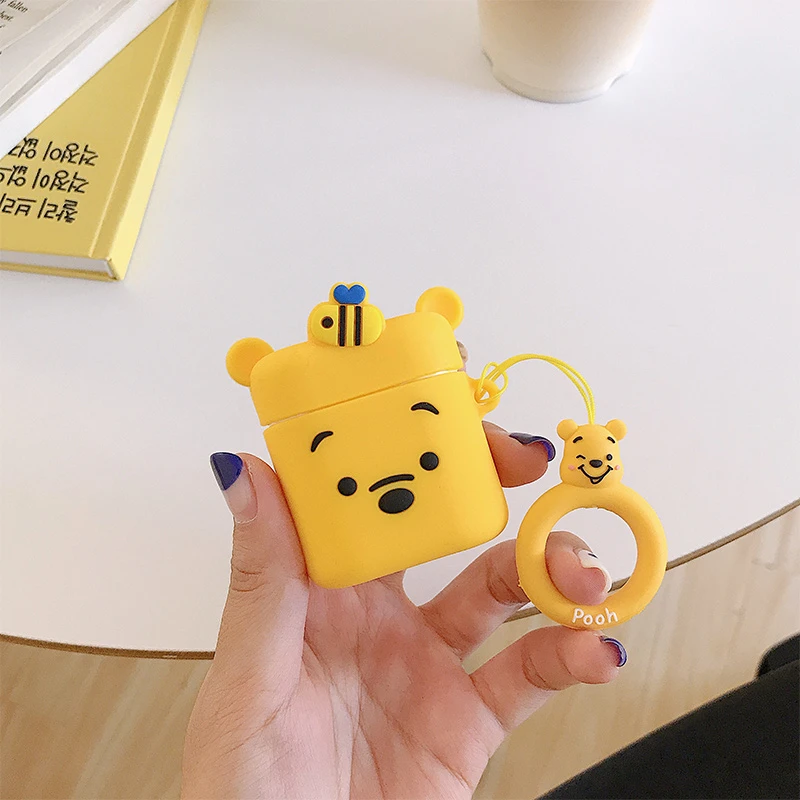 Winnie the Pooh VOZRO беспроводные bluetooth наушники чехол для HUAWEI Freebuds 2 Силиконовые зарядки наушники Чехлы для Freebuds защитный чехол - Цвет: Winnie the Pooh