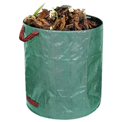 Large Reusable Yard and Garden Waste Bag for Outdoor Debris Collection (Green)