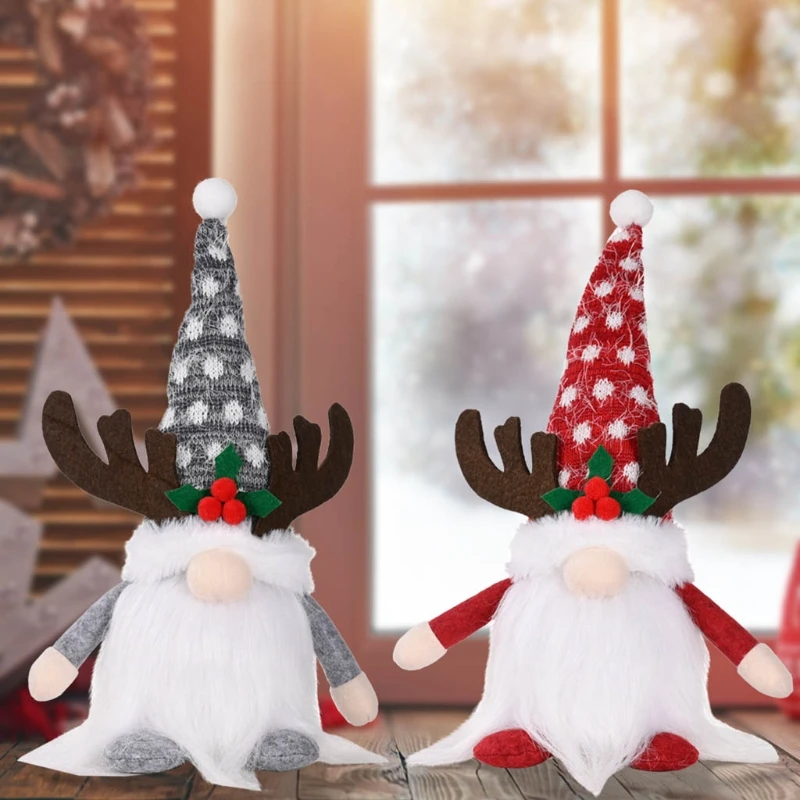 EFINNY Handgemachte Schwedische Tomte Weihnachten GNOME Unten gewichteten Dekoration Tischdekoration