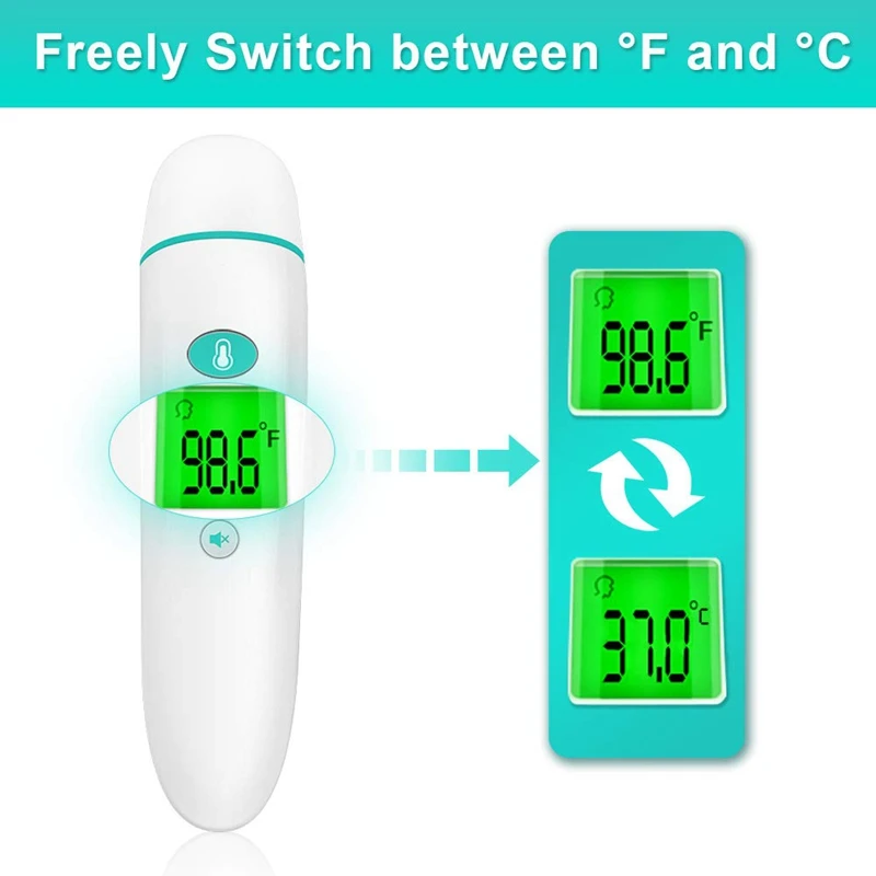 Baby Thermometer- Ear and Forehead Thermometer- Infrared Digital Thermometer, Body Temperature Reading Device with Fever