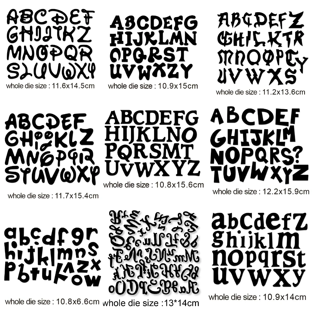 

0-9 Digital Alphabet Letters Decor 2020 New Metal Steel Frames Cutting Dies DIY Scrap booking Photo Album Embossing Paper Cards