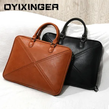 

New 2020 Women Briefcase Female Laptop Portable Handbag Shoulder Bag Business Leather Crossbody Bags Women Handbags For Macbook