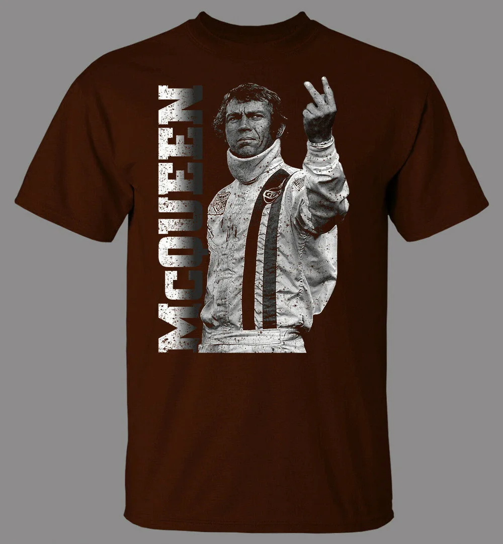 Steve McQueen Salute T-Shirt New Cotton Tee Shirt More Size And Colors |