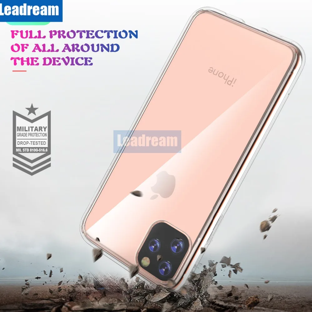 50 шт. водонепроницаемый ТПУ Жесткий ПК противоударный чехол для iPhone 11 Pro Max 6 6s 7 8 Plus X Xs Max free DHL