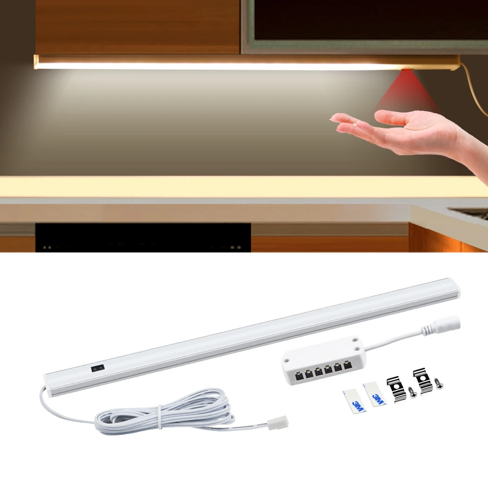 

Hand Sweep Sensor LED lamp 12V LED Tube Bulb Bar light Strip 5W 6W 7W DIY TV Kitchen Cabinet Bedroom Wardrobe Indoor Night light