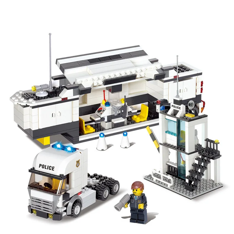 KAZI-2018-New-6727-Police-Station-Truck-Building-Blocks-Sets-Bricks-Learning-Education-Toys-For-Children (4)