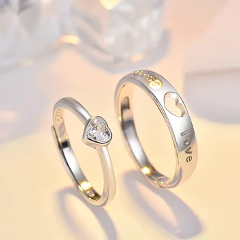 

Yudasheng S Couple Ring Heart-shaped Wedding Ring Men and Women Pair Source Manufacturers Wholesale Jewelry