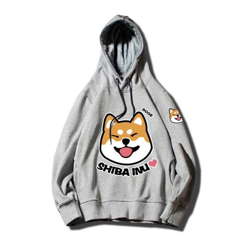 Модный Топ бренд японский Doge Kawaii Muco толстовки пуловеры Harajuku пальто одежда милые мужские и женские толстовки