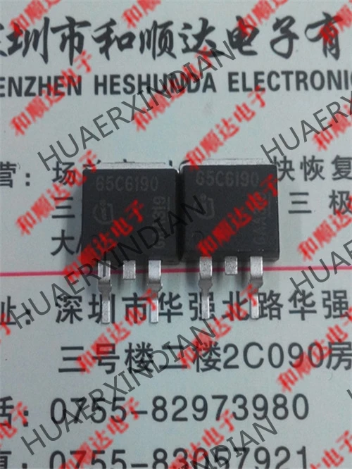 5 шт. новые оригинальные 65C6190 IPB65R190C6-263