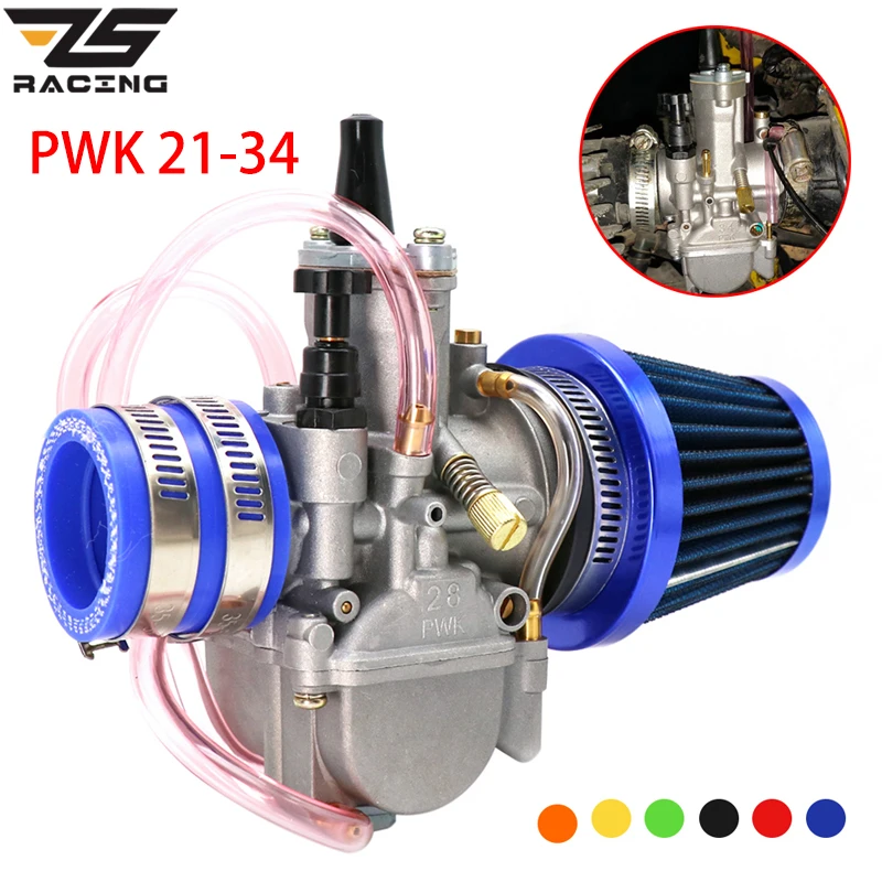 ZS Racing PWK para motocicleta, juego de 21, 24, 26, 28, 30, 32, 34mm, 4T Stroke, 50cc 250cc|Carburador| - AliExpress