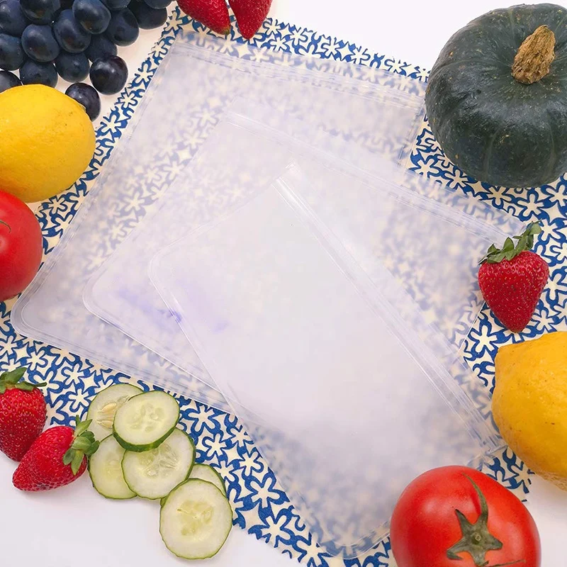 Многоразовые мешки для сэндвичей, 10 упаковок многоразовые Ziplock Ланч снэк-мешок, многоразовые мешки для хранения еды, герметичные галлоновые пакеты для морозильной камеры, м