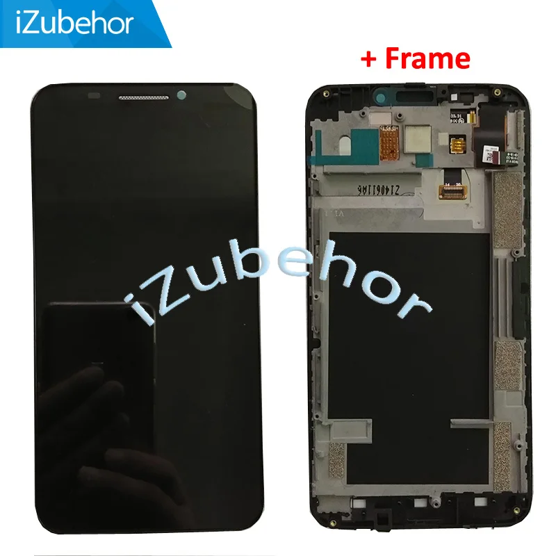 ЖК дисплей с рамкой 5 дюйма для ZTE Grand S II S2 S291 S251 S221 сенсорный экран цифровым