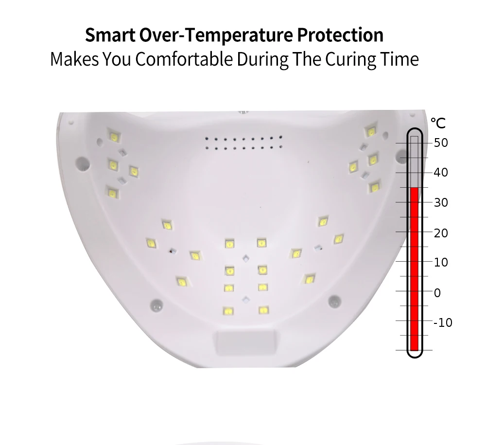 SUN 5 лампа для сушки ногтей, СВЕТОДИОДНЫЙ УФ-светильник, 48 Вт, автоматический датчик, ЖК-дисплей, лампа для отверждения ногтей, Гель-лак, Маникюрный Инструмент