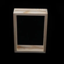 Cadre de décor en bois Transparent pour photos | Avec couvercle de verre, cadre de Photo moderne en verre Antique, décor pour présentoir d'images