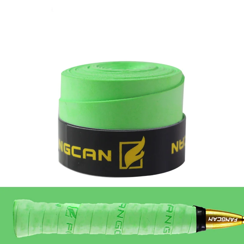 Green FANGCAN 3 шт. сухое ощущение овергрипы для теннисной ракетки носимый нарукавник для тенниса абразивные ракетки ручной обмотки бадминтон тонкий тип над захватом - Цвет: Green