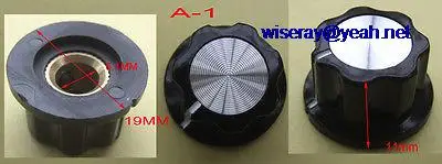 

DHL/EMS 200PCS A#1 Radio tune control HiFi Volume Knob With screw for Power AMPLIFIER -A8
