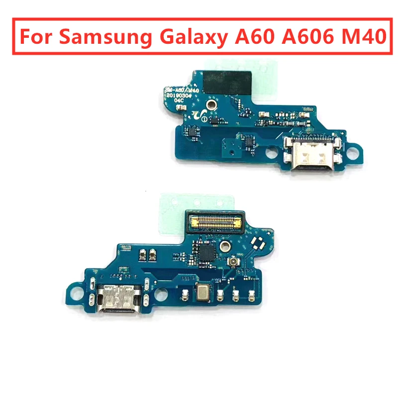 

for Samsung Galaxy A60 A606 M40 USB Charger Port Dock Connector PCB Board Ribbon Flex Cable Charging Port Component Replacement