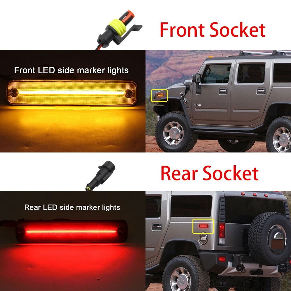 Automobiles & Motorcycles Signal Lamp Full Led Side Marker Light For Hummer H2 20032009 Front