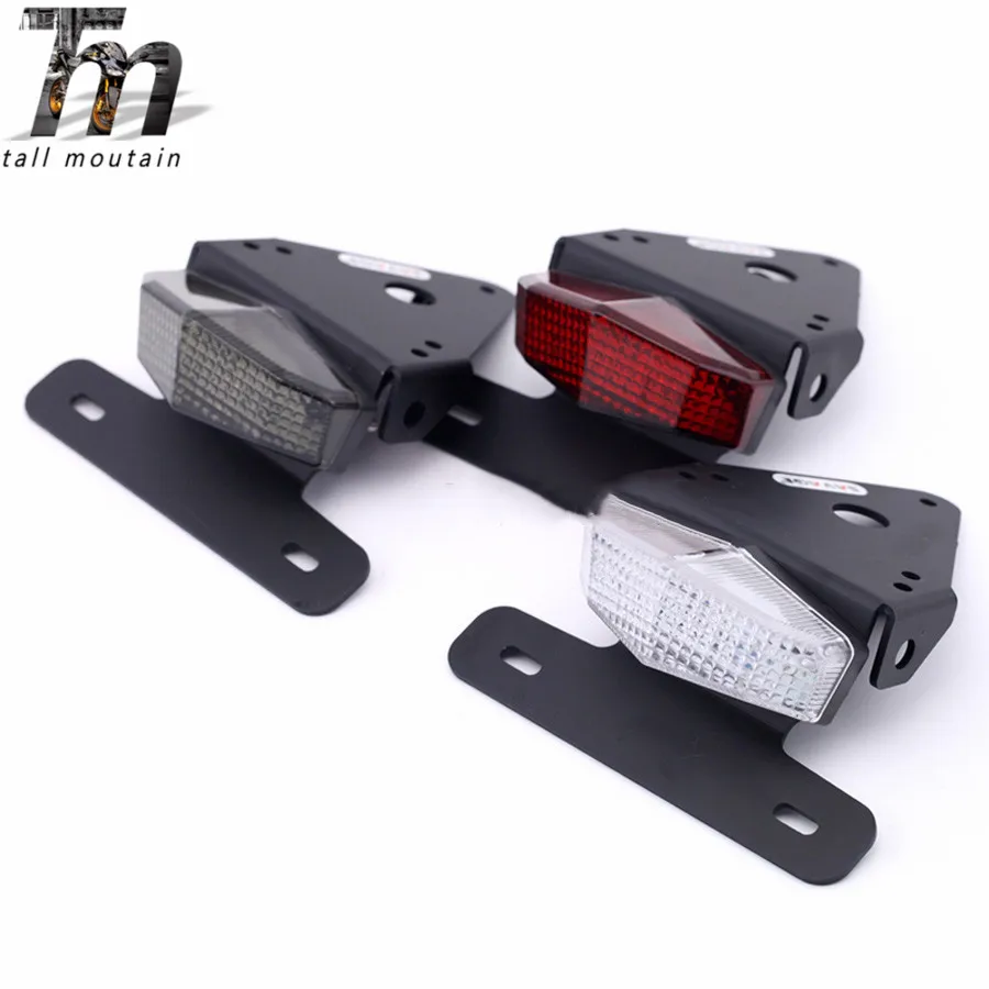 

License Plate Holder Bracket LED Tail Light For HONDA XR 250R/400R XR250R XR400R 96-04 License Number Plate Holder Mount Bracket