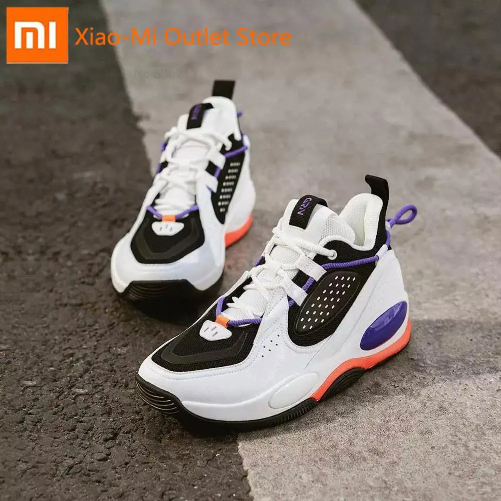 

Xiaomi Youpin Men Basketball Shoes Male Street Basketball Culture Outdoor Sneaker Wear Resistant NonSlip Breathable Sports Shoes