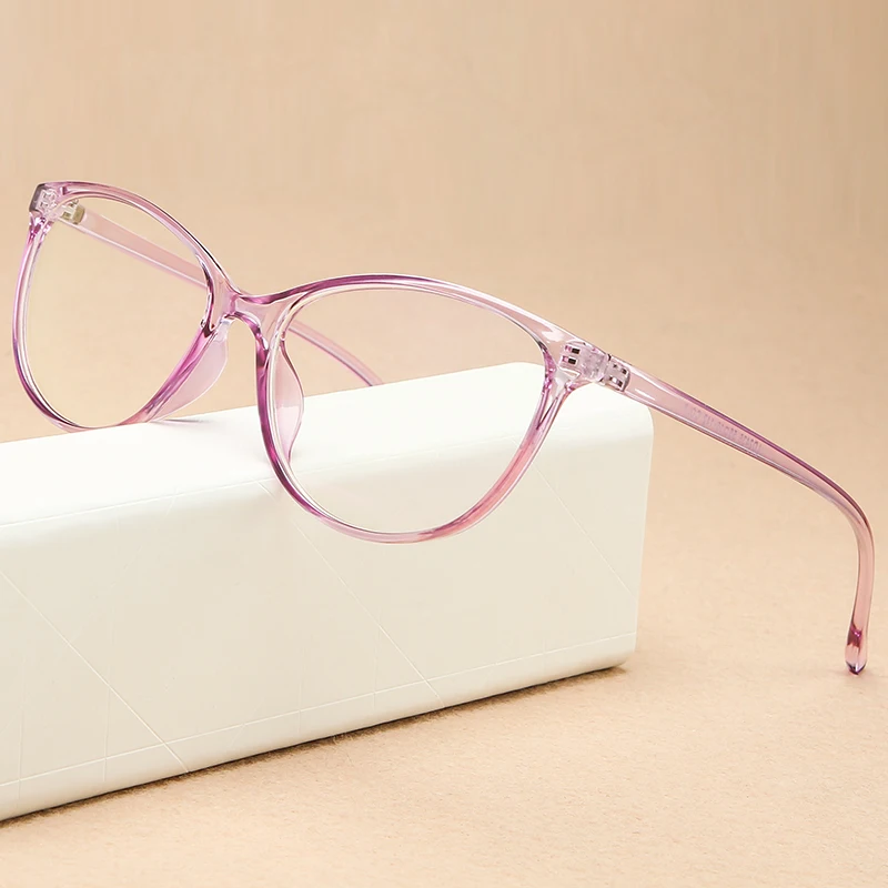 

Vintage Cat Eye Women Glasses Frame Retro Optical Eyeglasses Fashion Plastic Fake Transparent Clear Lens Men Eyewear Frame