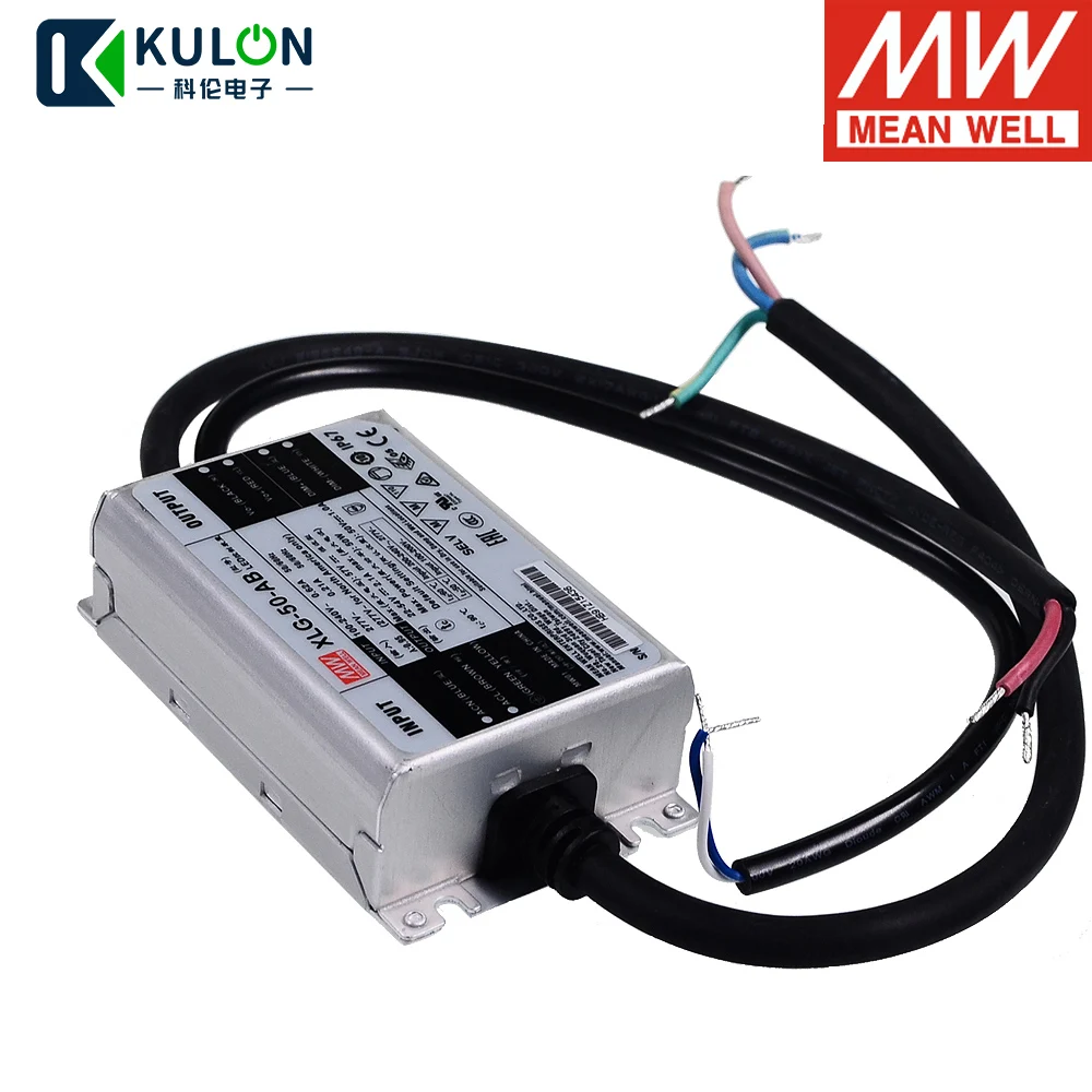 MEANWELL XLG-50-AB 50 Вт 1A 57 вольт Постоянный режим питания переменного тока/постоянного тока светодиодный драйвер Встроенный активный PFC Функция