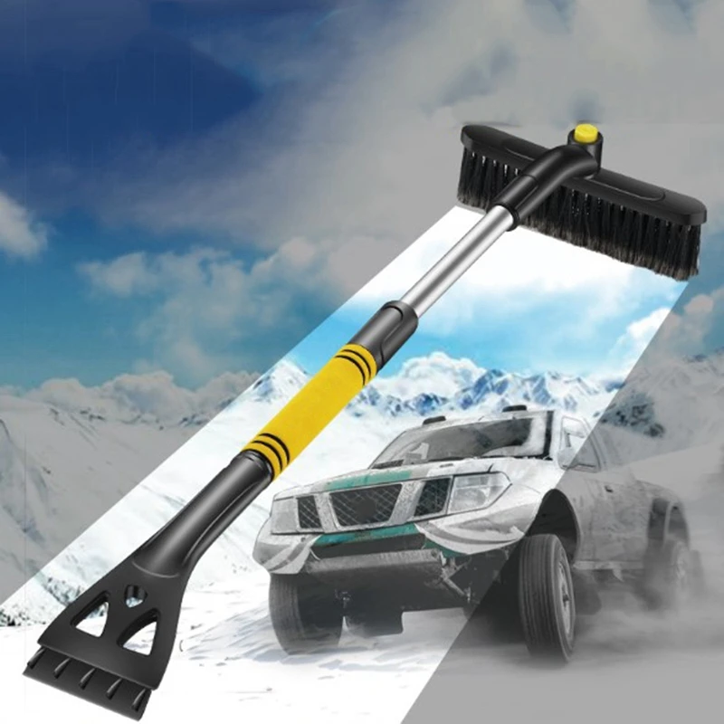 1 новая автомобильная лопата для снега, выдвижная щетка для снега, выскабливающая лопата для снега, стеклянный мороз, зимняя лопата, инструмент для удаления лопаты