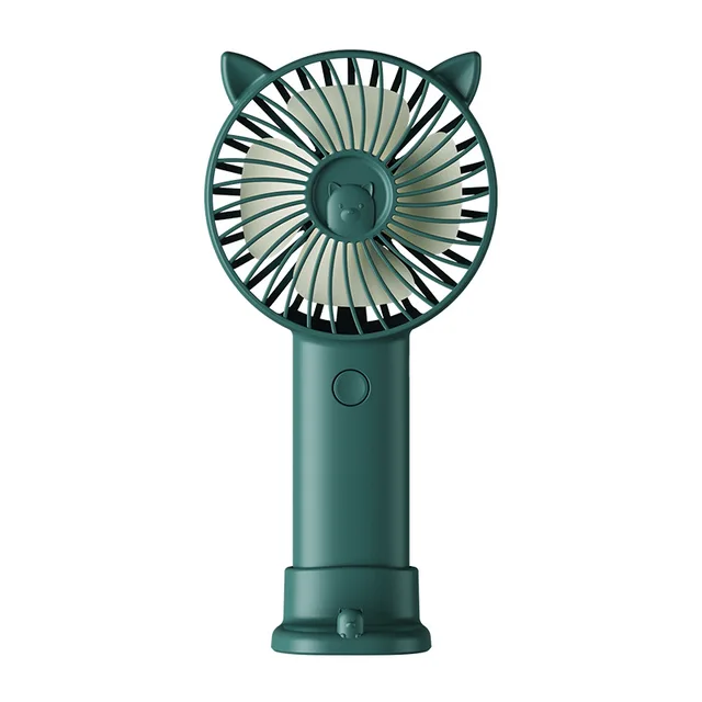 Portable USB Rechargeable Cute Pet Handheld Mute Mini Fan Student Desktop Small Cool Gadgets for Office School Travel 5