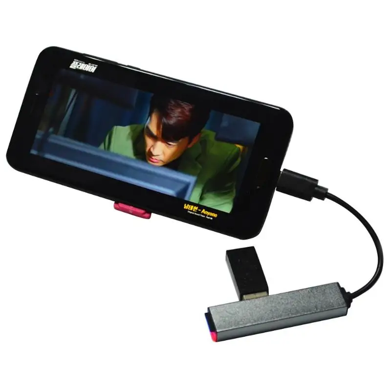 Многофункциональный USB-C адаптер корпус из алюминиевого сплава прочный и прочный тип C до 2 USB2.0 tf-карта портативный считыватель type-C