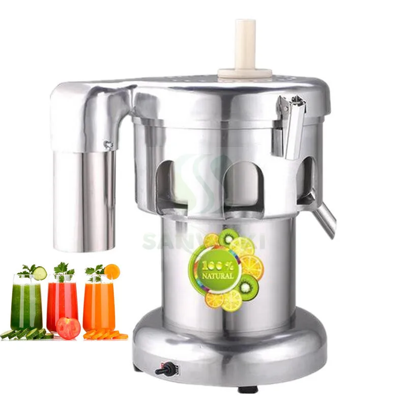 Extractor de jugo eléctrico de 370 W 110 V Extractor de jugo comercial  Extractor de frutas de acero inoxidable Extractor de jugo de naranja  vegetal 