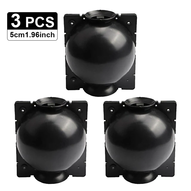 5CM 3pcs black