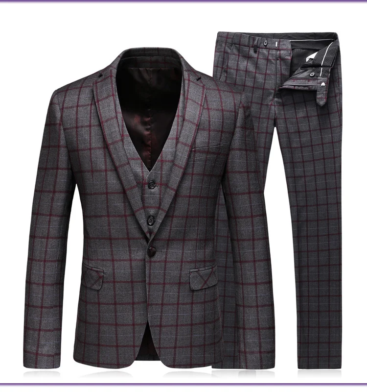 Jacket vest pants Рабочие мужские костюмы Свадебный костюм для мужчин винтажные мужские s Slim Fit роскошная одежда элегантные пляжные деловые комплекты сексуальные костюмы - Цвет: Jacket vest pants