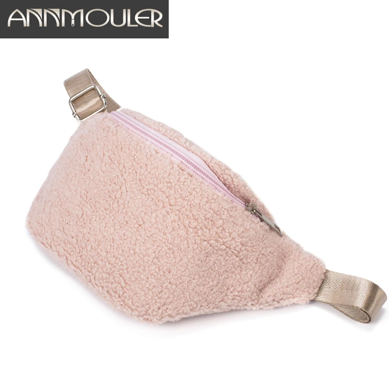 Annmouler/Женская поясная сумка, модная поясная сумка из искусственной кожи, качественная поясная сумка для девочек, розовая нагрудная сумка, милая телефонная сумка на пояс