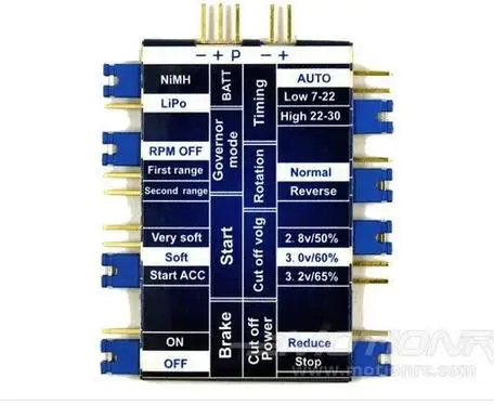 

ZTW Beatles/Mantis Slim Series Brushless ESC Programming Card Brake setting Governor mode PWM/Switching