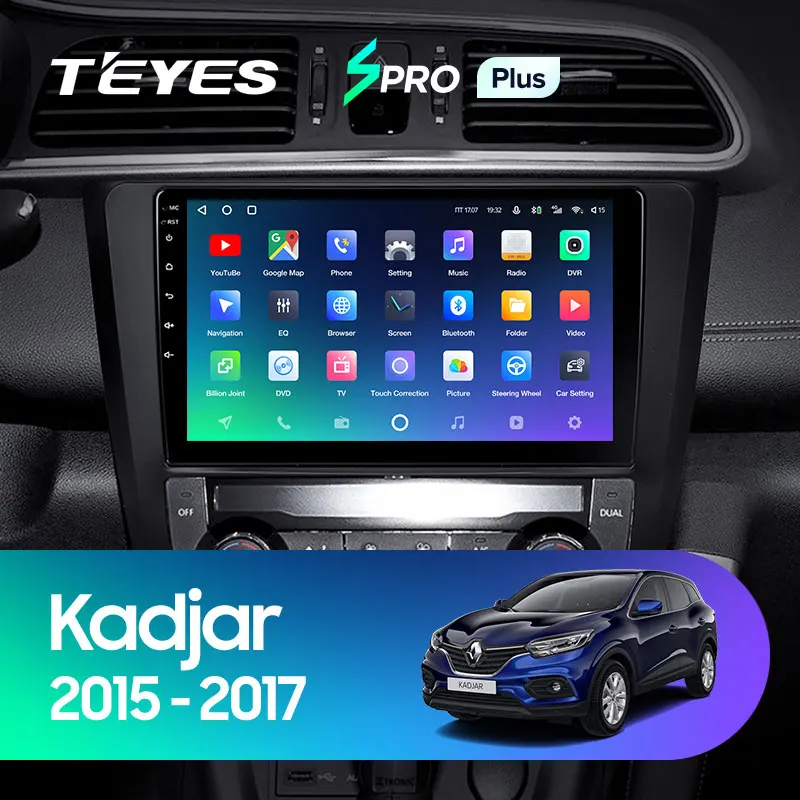 TEYES SPRO Plus Штатная магнитола For Рено Каджар Renault Kadjar 2015 2016 2017 Android 10 до 8 ЯДЕР 4 + 64ГБ 32EQ