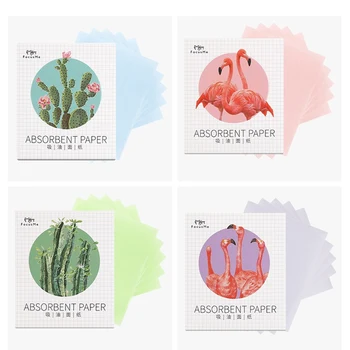 

50pcs Face Daily Care Oil Absorbing Paper Plant Fibres Breathable Facial Oil Blotting Paper Facial Tissue Skin Treatment N