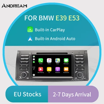 

7" Built-in Apple Carplay Android Auto Car multimedia For BMW E39 E53 M5 WIFI Bluetooth GPS Navigation DVD Player
