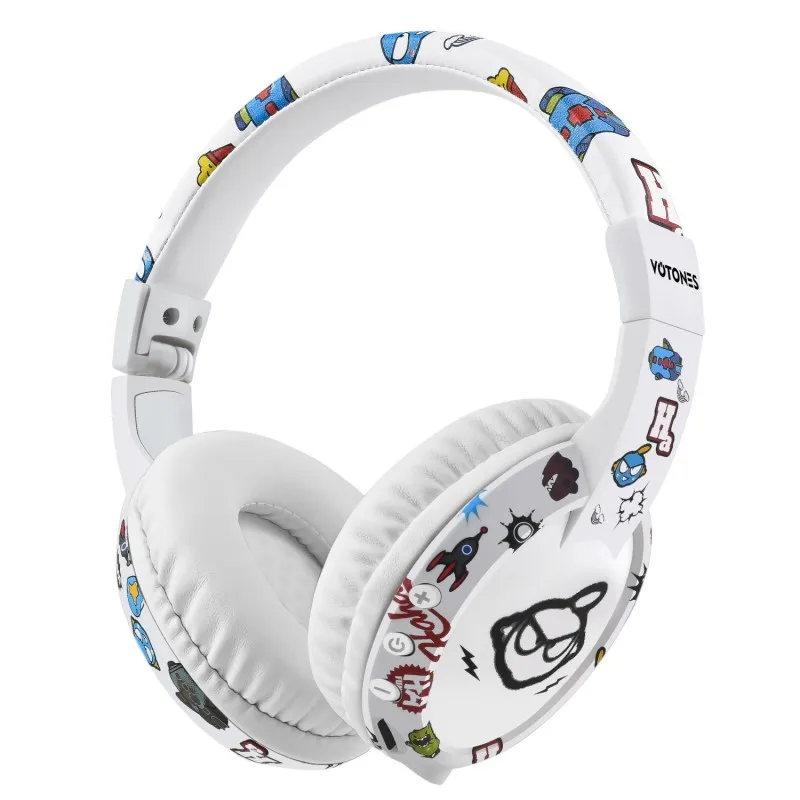 

Foldable Bluetooth Wired/Wireless Headphone Gaming Earphone Kids Headset With Microphone Hearing Protection For Children Gift