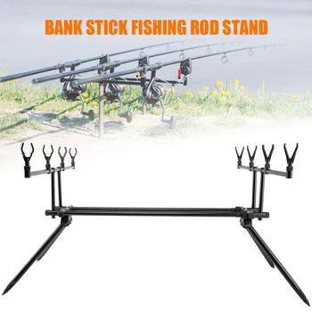 

Detachable Fishing Rod Stand Buzz Bar Pole Rest Head Folding Retractable Aluminum Alloy Fishing Rod Holder Stand Fishing